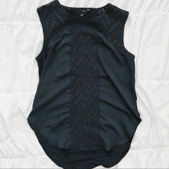 Banana Republic Tops - Banana Republic Black Tank Top Blouse with Lace